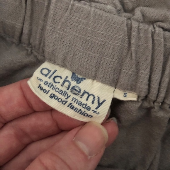 Alchemy Fashions Ethically Made Cotton Shorts S Greyish Tan - Picture 2 of 9